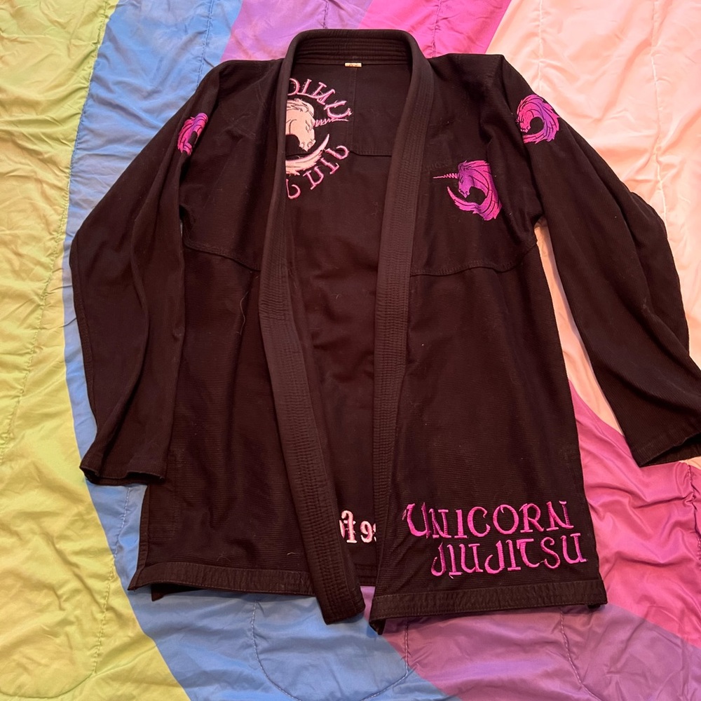 Black and Pink Unicorn Jiu Jitsu Gi